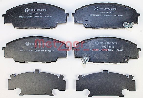 METZGER 1170649 Bremsbelagsatz, Scheibenbremse